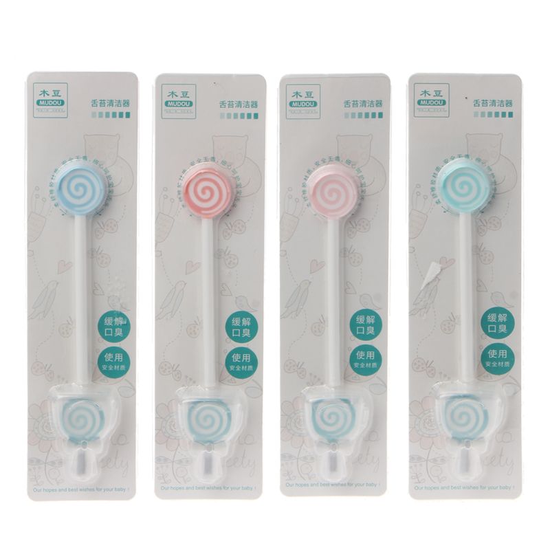 Lollipop Style Baby Tongue Scraper